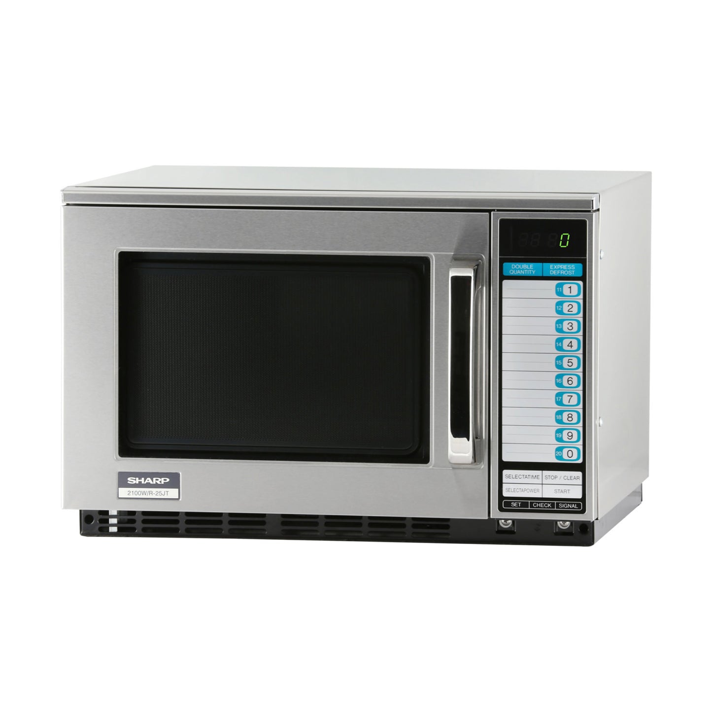 Sharp R25JTF 2100-Watts Heavy Duty Commercial Microwave Oven with Touch Pad, Stainless Steel Door