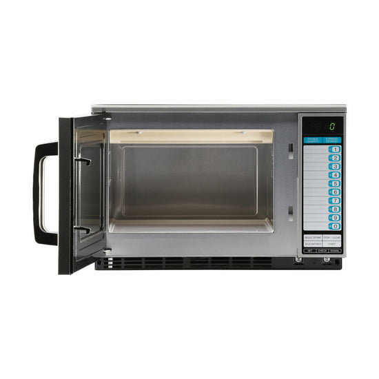 SHARP R25JTF 2100-Watts Heavy Duty Commercial Microwave Oven with Touch Pad, Stainless Steel Door