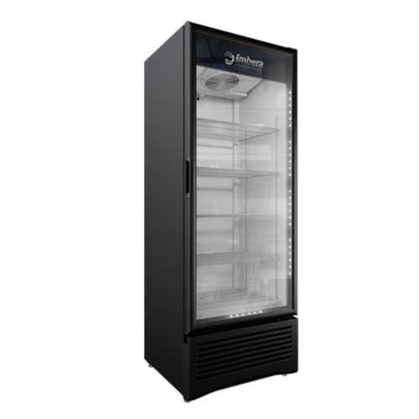 IMBERA 41161 30″ Black Display Refrigerator, Single Glass Swing Door, 19.2 Cu.Ft / 543.6 L Capacity