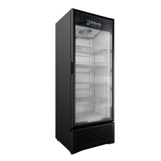 IMBERA 41161 30″ Black Display Refrigerator, Single Glass Swing Door, 19.2 Cu.Ft / 543.6 L Capacity