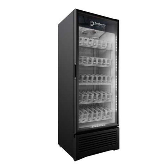 IMBERA 41161 30″ Black Display Refrigerator, Single Glass Swing Door, 19.2 Cu.Ft / 543.6 L Capacity