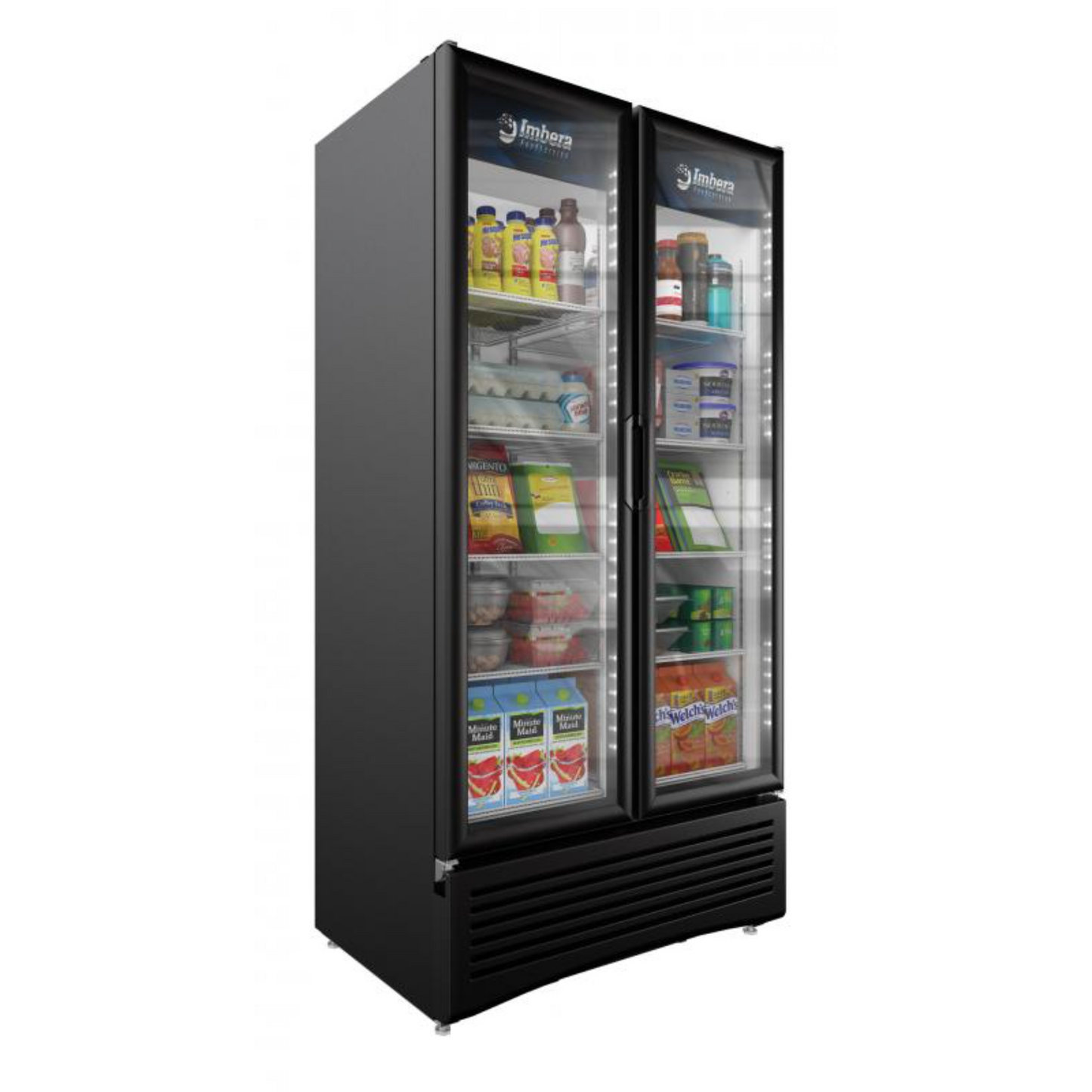 IMBERA 41219 40″ Black Display Refrigerator, Double Glass Swing Doors, 26.7 Cu.Ft / 756 L Capacity