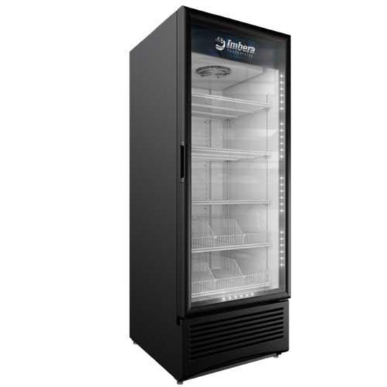 IMBERA 41221 30″ Black Display Freezer, Single Glass Swing Door, 23.7 Cu.Ft / 670.3 L Capacity