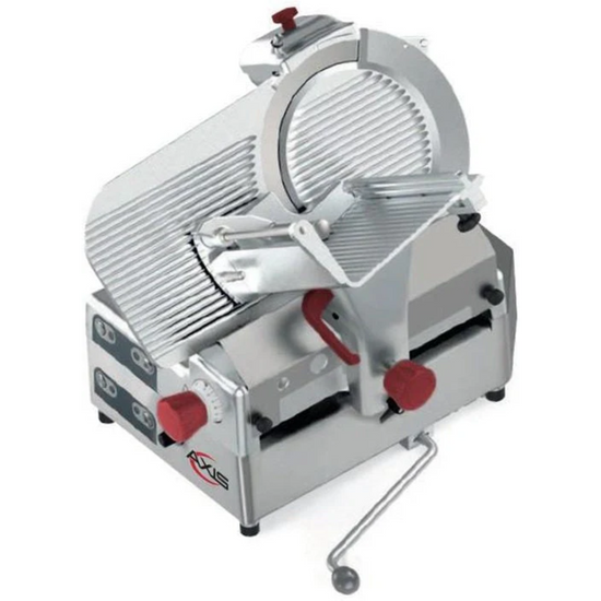Axis AX-S13GAiX Heavy Duty Countertop Automatic Meat & Food Slicer with 13" Blade, Gear Driven 3/5 HP