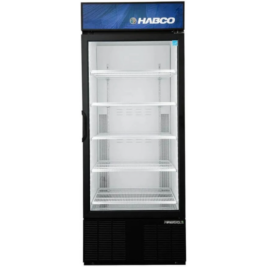 HABCO ESM28HC 30.5" Impulse Single Glass Swing Door Refrigerated Display 28 Cu.Ft