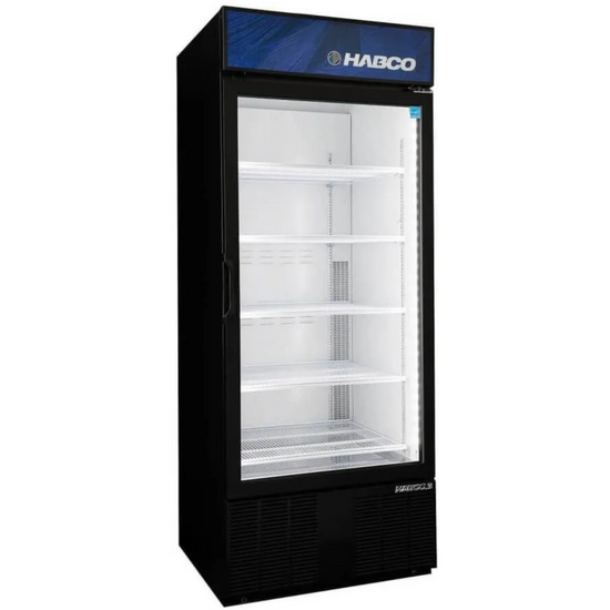 HABCO ESM28HC 30.5" Impulse Single Glass Swing Door Refrigerated Display 28 Cu.Ft