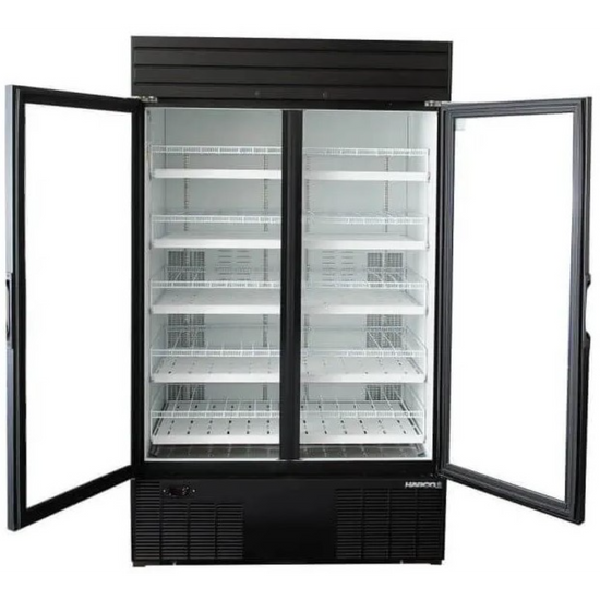 HABCO ESM46HCBX 47.5" Impulse Cold Space Merchandiser Refrigerator Display, Double Glass Swing Doors