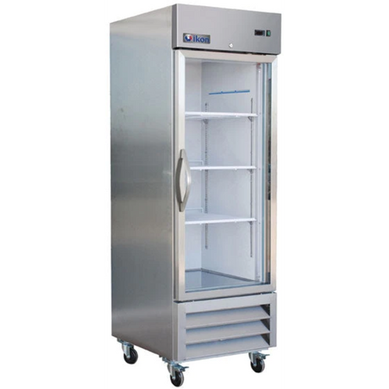 IKON IB27RG 27" Upright Single Glass Door Bottom Mount Refrigerator