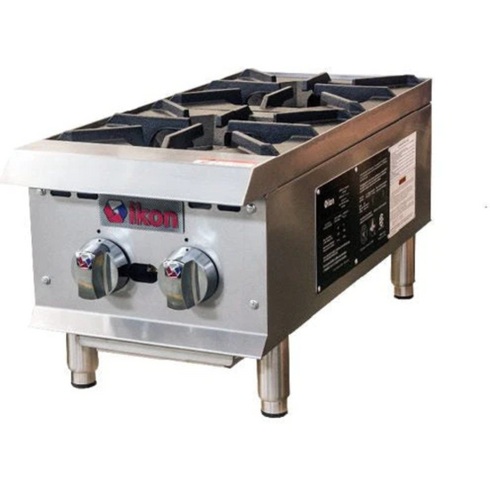 IKON Cooking IHP-2-12 12" 2 Burners Manual Control Gas Hotplate