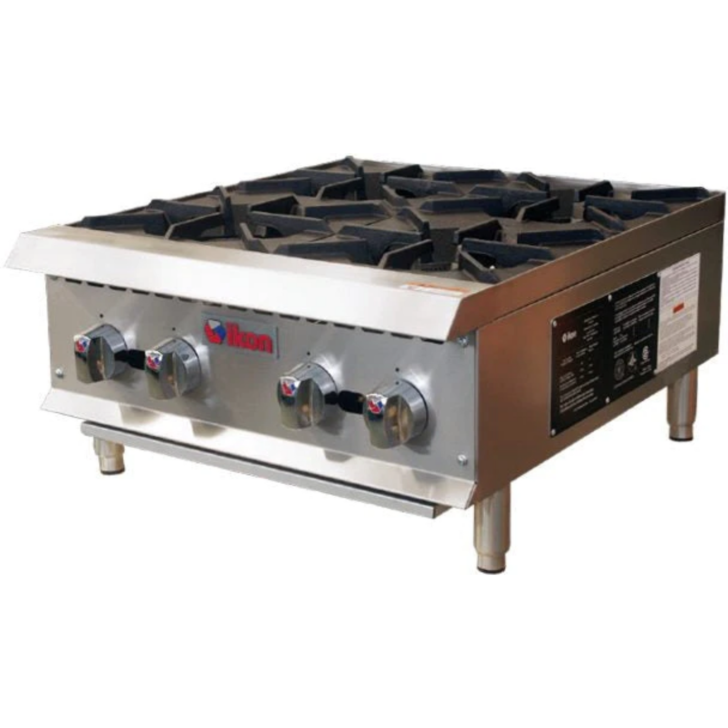 IKON Cooking IHP-4-24 24" 4 Burners Manual Control Gas Hotplate