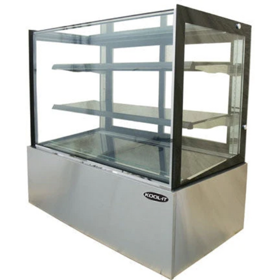 Kool-It KBF-48 48" Refrigerated Flat Glass Display Case