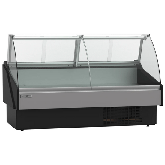 Hydra-Kool KFM-CG-50-S 50" Fresh Meat & Deli Case Curved Glass Self-Contained, Double Sliding Glass Doors