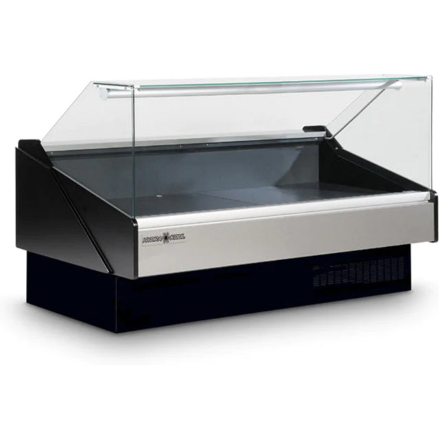 Hydra-Kool KFM-FG-100-R 100" Fresh Meat & Deli Case Flat Glass Remotely Cooled, Double Sliding Glass Doors