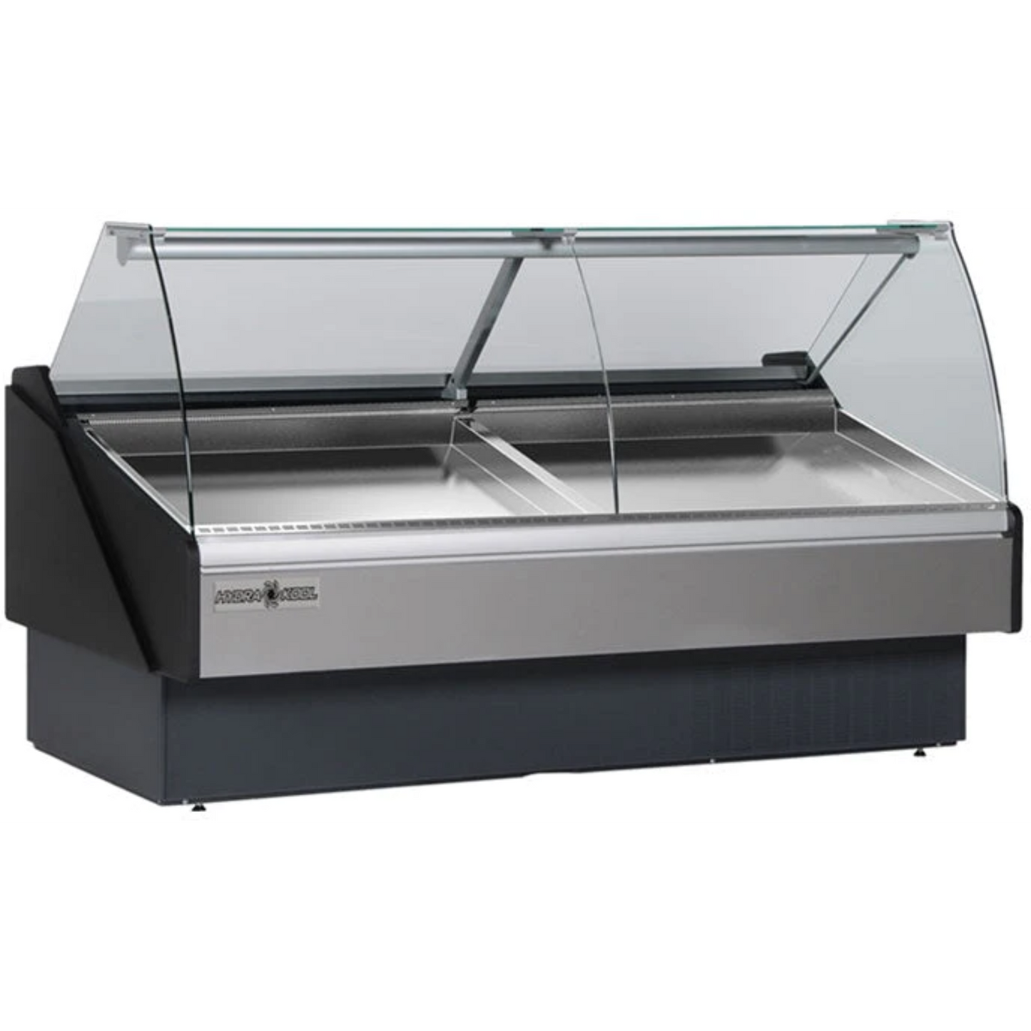 Hydra-Kool KFM-SC-50-R 50" Fresh Fish & Seafood Case Curved Glass Remotely Cooled, Double Sliding Glass Doors