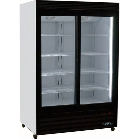 Kool-It KSM-40 48" Double Sliding Glass Door Merchandiser Refrigerator