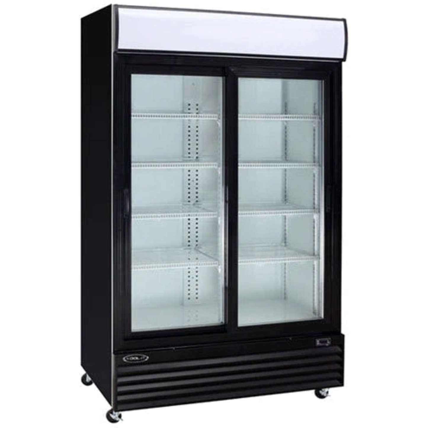 Kool-It KSM-42 52" Double Sliding Glass Door Merchandiser Refrigerator