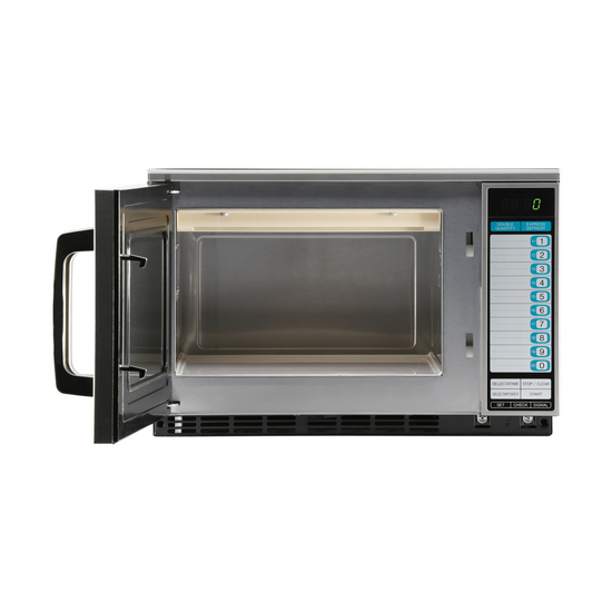 SHARP R22GTF 1200-Watts Heavy Duty Commercial Microwave Oven with Touch Pad, Stainless Steel Door