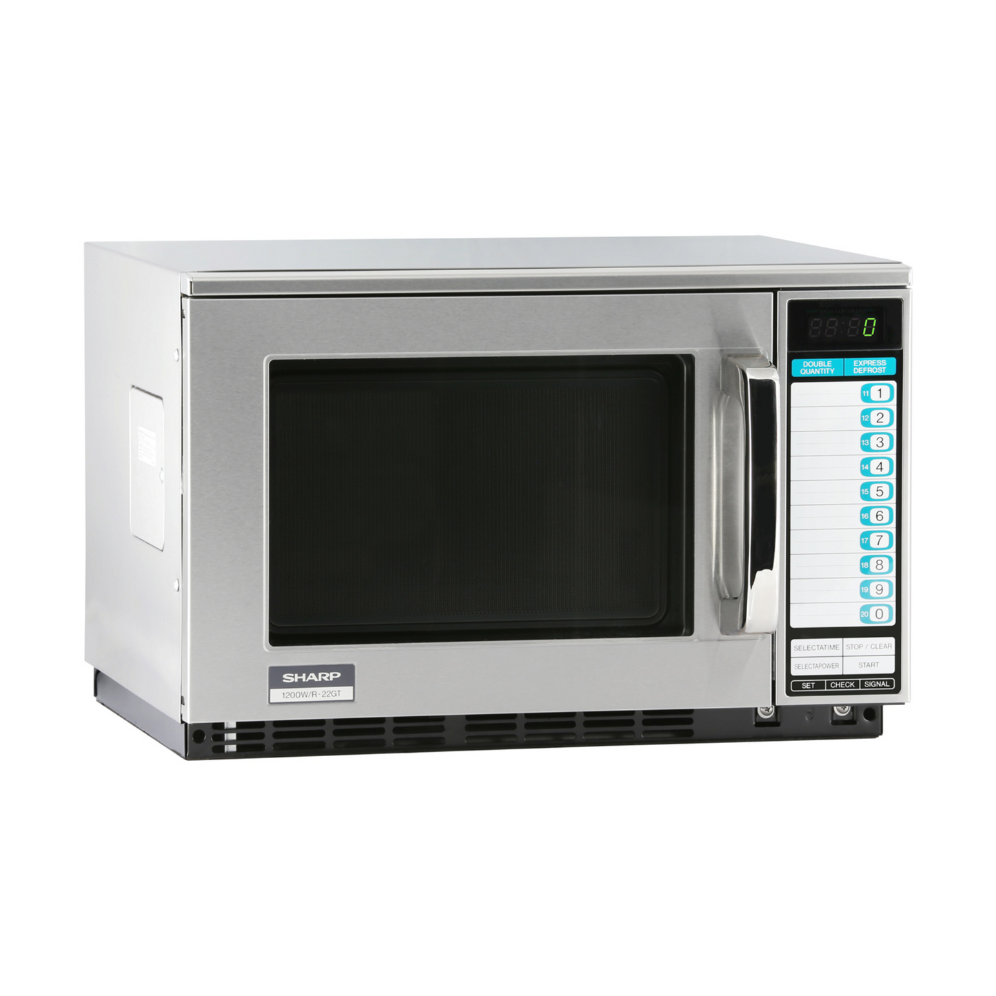 Sharp R22GTF 1200-Watts Heavy Duty Commercial Microwave Oven with Touch Pad, Stainless Steel Door