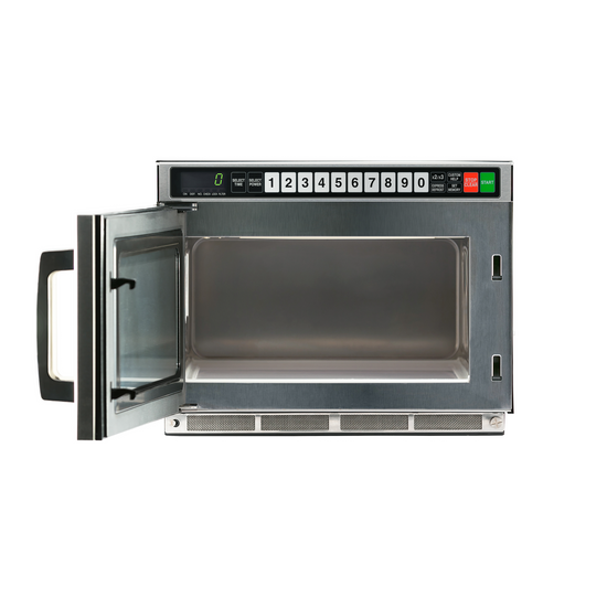 SHARP RCD2200M 2200-Watts TwinTouch Commercial Microwave Oven with Dual Touch Pads, Stainless Steel Door