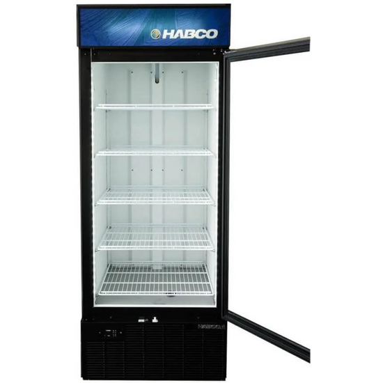 HABCO SF28HCBXM 30.5" Single Glass Swing Door Merchandiser Freezer 28 Cu.Ft