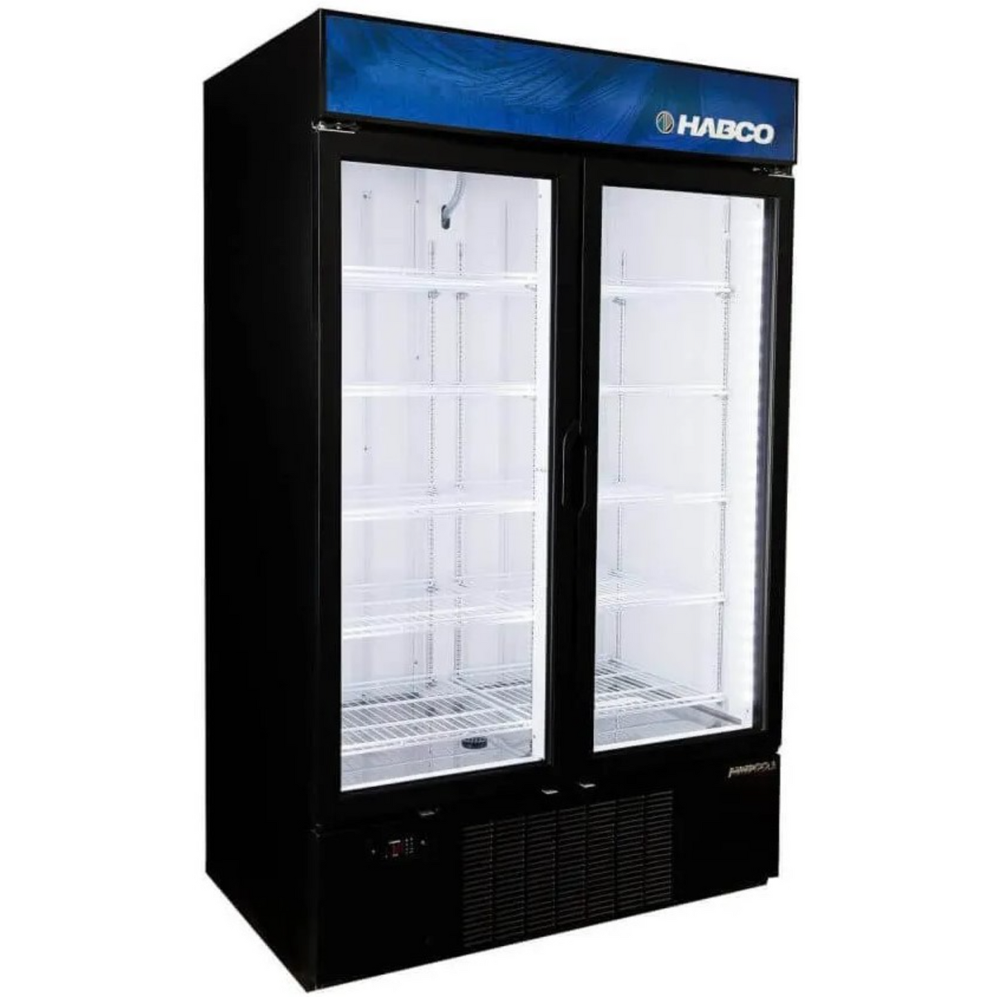 HABCO SF46HCBXM 47.5" Double Glass Swing Door Merchandiser Freezer